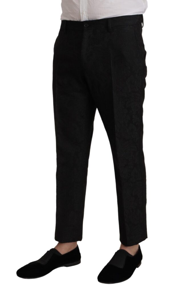 Dolce & Gabbana Elegant Black Two-Piece Martini Suit - Image 7