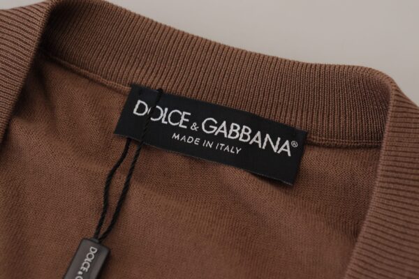 Dolce & Gabbana Elegant Virgin Wool V-Neck Pullover Sweater - Image 7