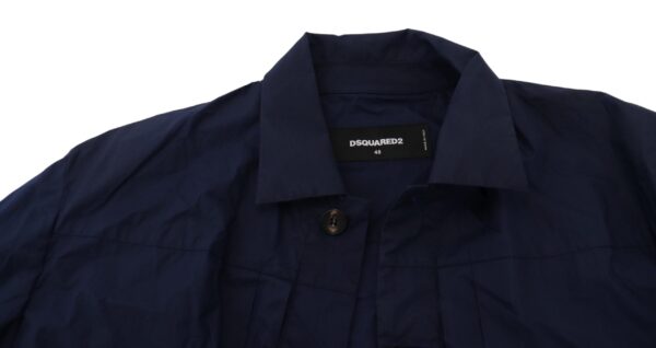 Dsquared² Svelte Dark Blue Cotton Shirt - Image 5