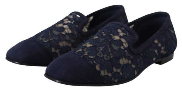 Dolce & Gabbana Elegant Blue Loafers Flats - Summer Chic - Image 2