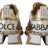 Dolce & Gabbana Elegant White and Gold Leather Sneakers - Image 3