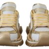 Dolce & Gabbana Elegant White and Gold Leather Sneakers - Image 6