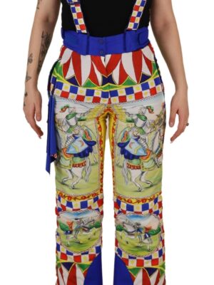 Dolce & Gabbana Multicolor High Waist Snow Pants