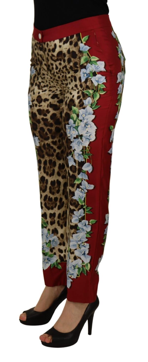 Dolce & Gabbana Elegant Multicolor High Waist Silk Pants - Image 2