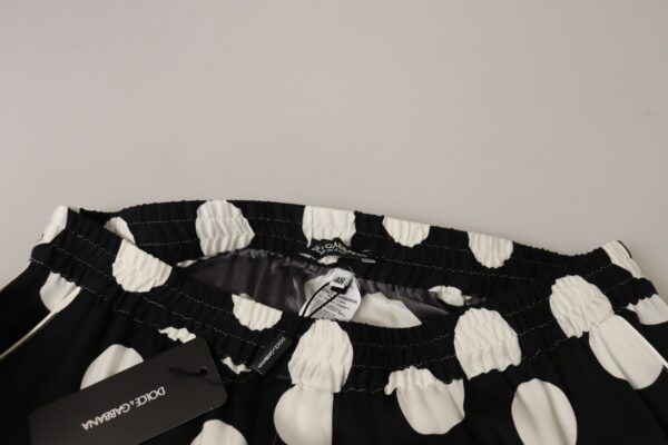 Dolce & Gabbana Polka Dot Silk Mid Waist Pants - Image 6