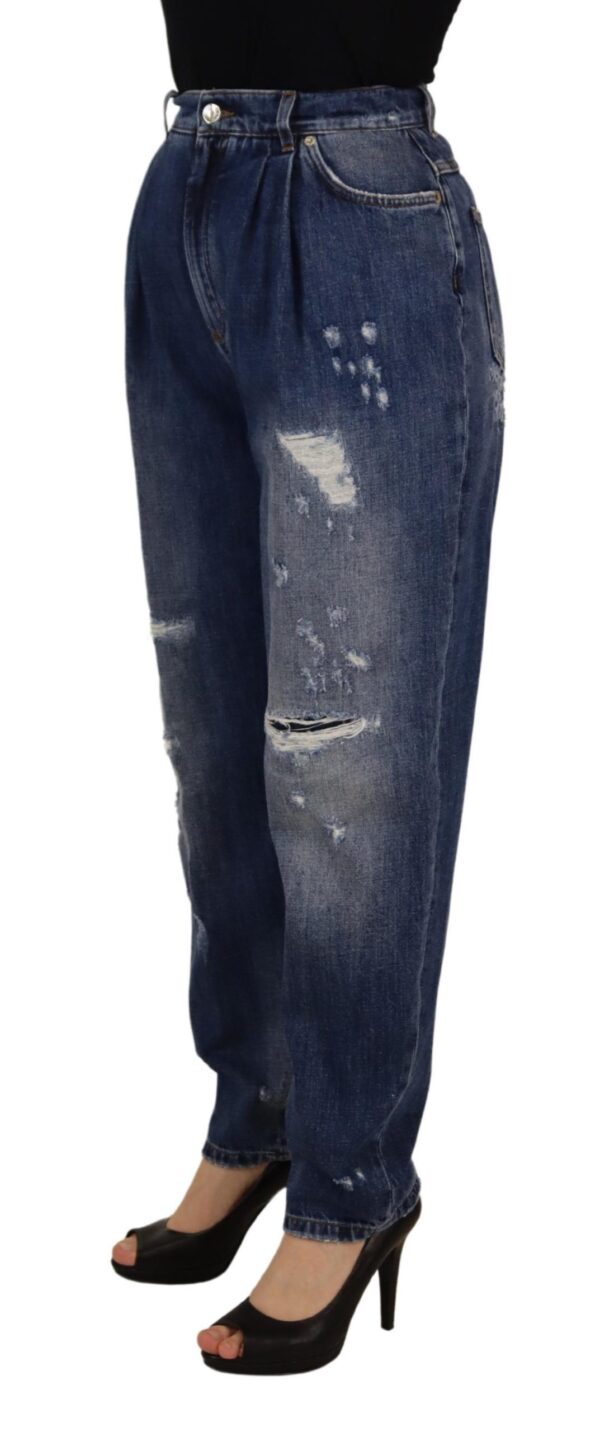Dolce & Gabbana High Waist Skinny Denim Jeans - Chic Blue Washed - Image 3