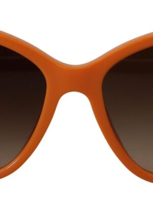 Dolce & Gabbana Chic Orange Round Sunglasses for Women