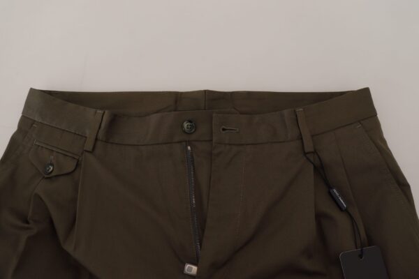 Dolce & Gabbana Elegant Green Cotton Chino Shorts - Image 7