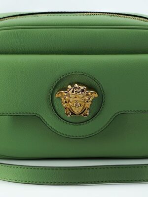 Versace Elegant Mint Green Leather Camera Case Bag