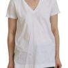 Dolce & Gabbana Elegant White Cotton Top Tee