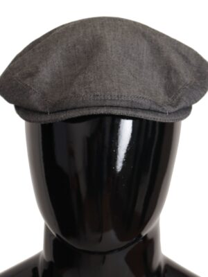 Dolce & Gabbana Elegant Gray Newsboy Hat