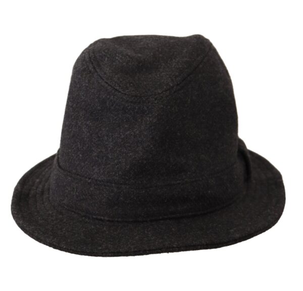 Dolce & Gabbana Elegant Gray Trilby Hat in Wool and Cashmere - Image 4