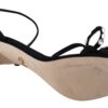 Dolce & Gabbana Elegant Suede High Sandals with Crystal Bows - Image 2