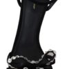 Dolce & Gabbana Elegant Suede High Sandals with Crystal Bows - Image 3