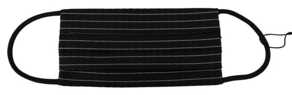 Dolce & Gabbana Elegant Striped Silk Blend Face Mask - Image 4