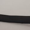 Dolce & Gabbana Elegant Blue Jacquard Leather Belt - Image 4