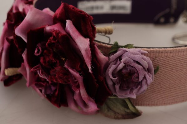 Dolce & Gabbana Beige Floral Leather Shoulder Strap Accessory - Image 7