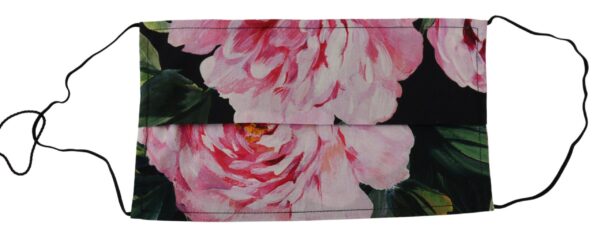 Dolce & Gabbana Chic Floral Cotton Face Mask - Image 2