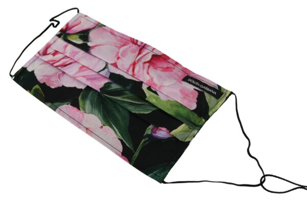Dolce & Gabbana Chic Floral Cotton Face Mask - Image 3