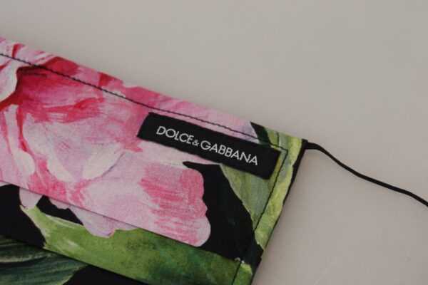 Dolce & Gabbana Chic Floral Cotton Face Mask - Image 4