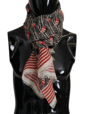 Dolce & Gabbana Elegant Striped Linen Men's Scarf
