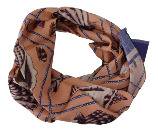 Dolce & Gabbana Multicolor Seashell Linen Scarf for Men - Image 3
