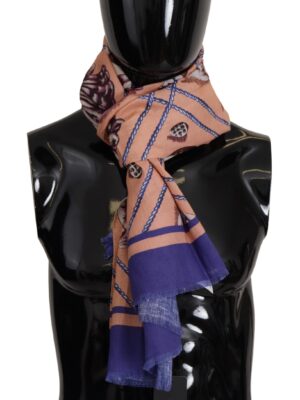 Dolce & Gabbana Multicolor Seashell Linen Scarf for Men