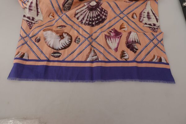 Dolce & Gabbana Multicolor Seashell Linen Scarf for Men - Image 5