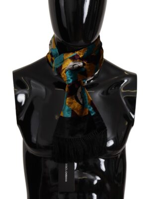 Dolce & Gabbana Elegant Multicolor Silk Blend Men's Scarf