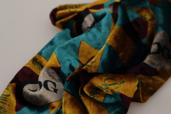 Dolce & Gabbana Elegant Multicolor Silk Blend Men's Scarf - Image 5