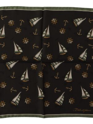 Dolce & Gabbana Elegant Multicolor Silk Men's Square Scarf