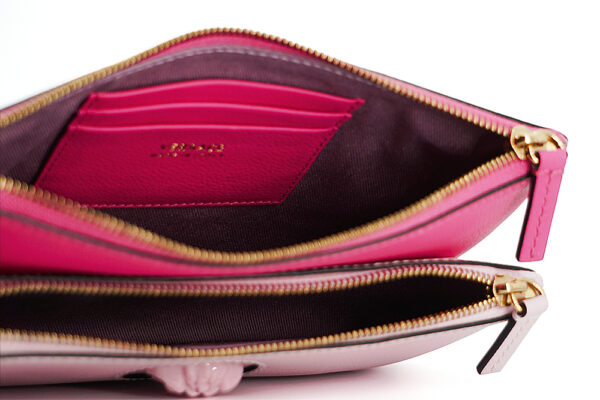 Versace Elegant Pink Leather Pouch Clutch - Image 7