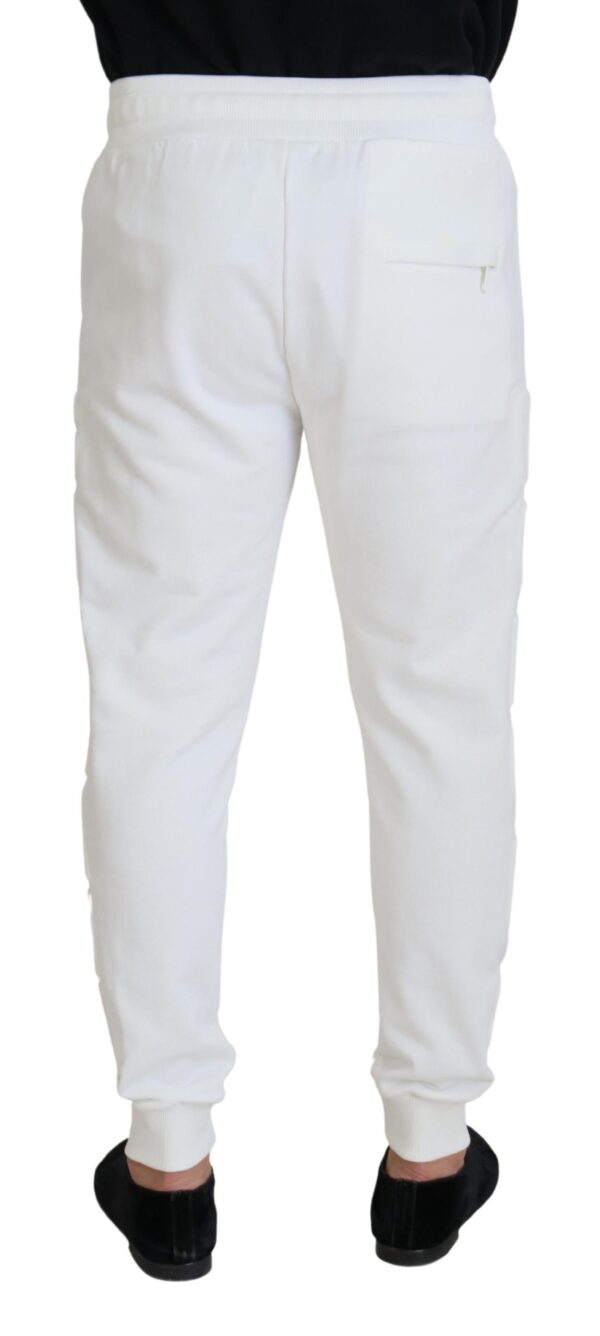 Dolce & Gabbana Elegant White Cotton Sweatpants - Image 3