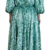 Dolce & Gabbana Elegant Sequined A-Line Midi Dress - Image 3