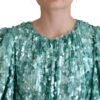 Dolce & Gabbana Elegant Sequined A-Line Midi Dress - Image 4