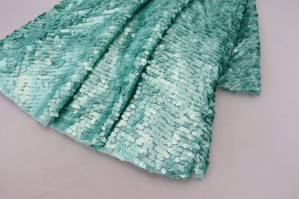 Dolce & Gabbana Elegant Sequined A-Line Midi Dress - Image 5