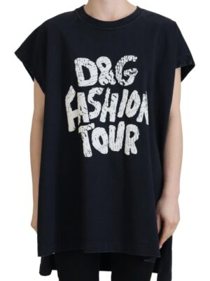 Dolce & Gabbana Elegant Cotton Round Neck Tee with Print