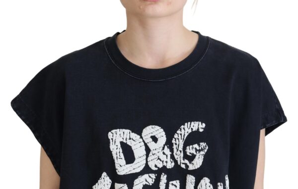 Dolce & Gabbana Elegant Cotton Round Neck Tee with Print - Image 4