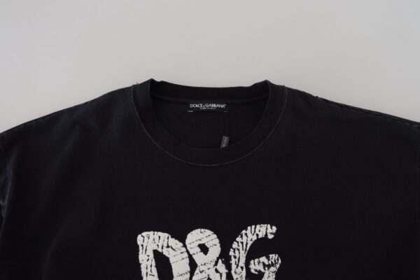 Dolce & Gabbana Elegant Cotton Round Neck Tee with Print - Image 5