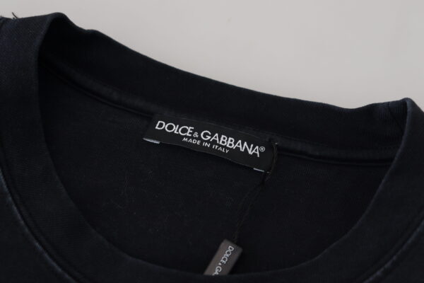 Dolce & Gabbana Elegant Cotton Round Neck Tee with Print - Image 6
