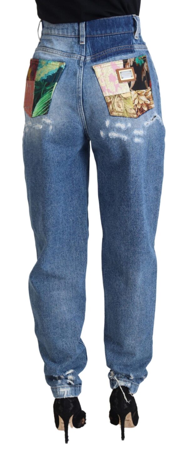 Dolce & Gabbana Chic Tattered Denim Pants - Indigo Essence - Image 3