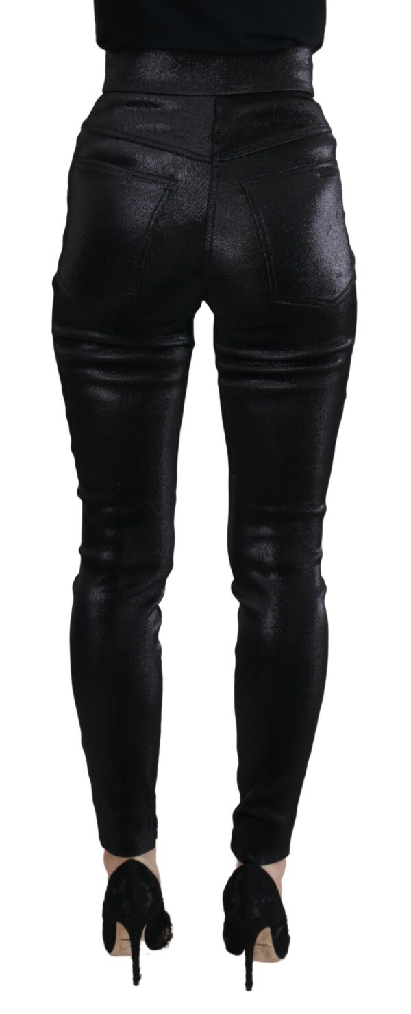 Dolce & Gabbana Elegant Black Denim Pants - Tailored Fit - Image 3