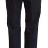 Dolce & Gabbana Chic Grey Wool Blend Pants for Elevated Style - Image 3