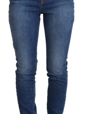 Dolce & Gabbana Elegant Blue Denim Pants - Tailored Fit