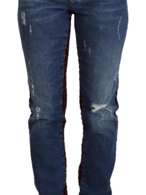 Dolce & Gabbana Elevated Elegance Checkered Back Denim Pants