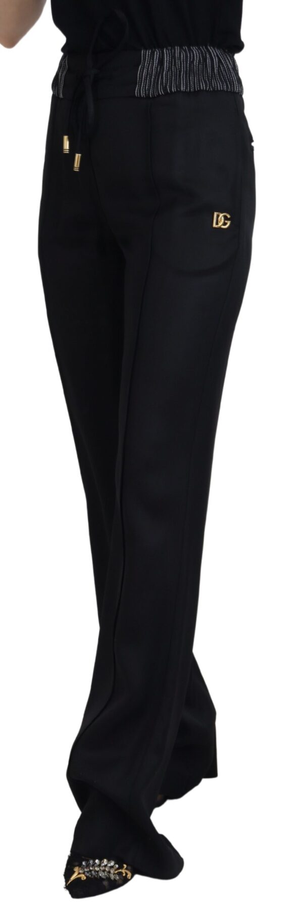 Dolce & Gabbana Elegant Black Cotton Pants - Image 2