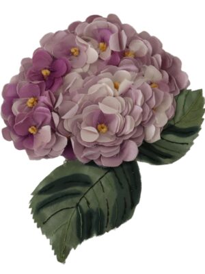 Dolce & Gabbana Elegant Purple Floral Silk Blend Brooch