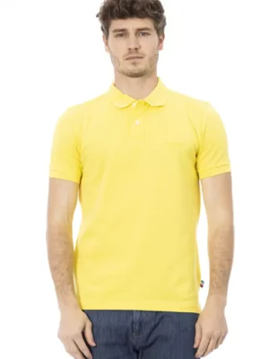 Baldinini Trend Yellow Cotton Men Polo Shirt