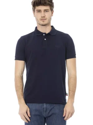 Baldinini Trend Blue Cotton Men Polo