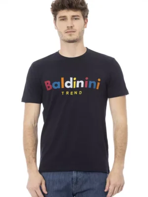 Baldinini Trend Blue Cotton Men T-Shirt